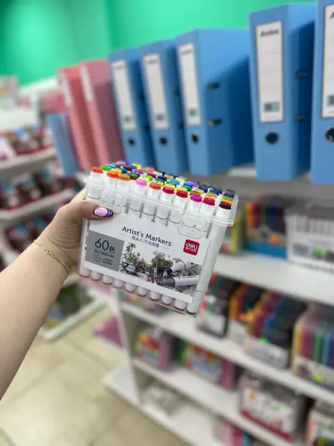 Marcadores al alcohol doble punta x 60 - Deli