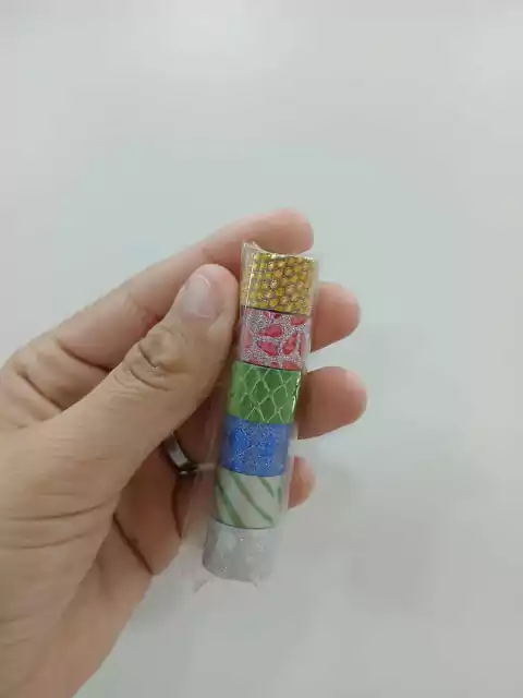 Mini washi tape-x6-dorado