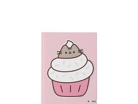 Cuaderno 16x21 Tapa Dura Mooving - Pusheen Muffin