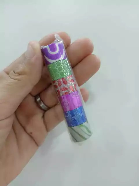 Mini washi tape-x6-verde