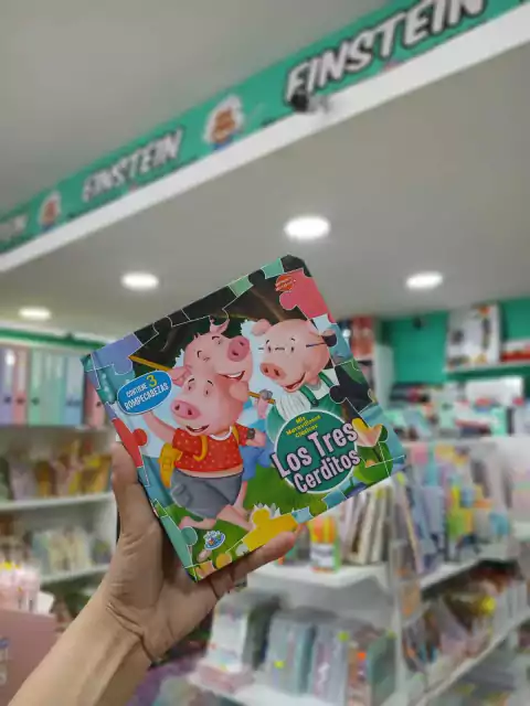 Cuento con rompecabezas-mis maravillosos clasicos-los tres cerditos