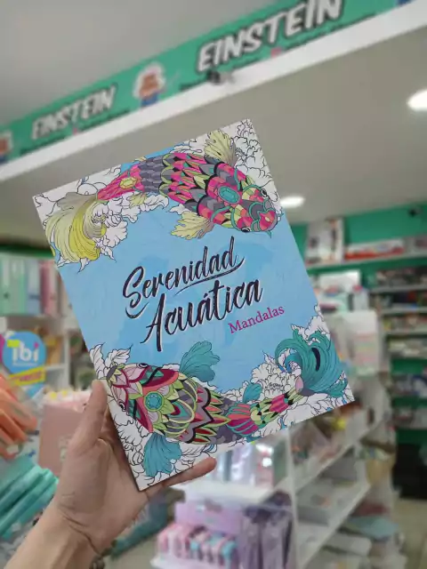 Libro para colorear de mandalas-serenidad acuatica
