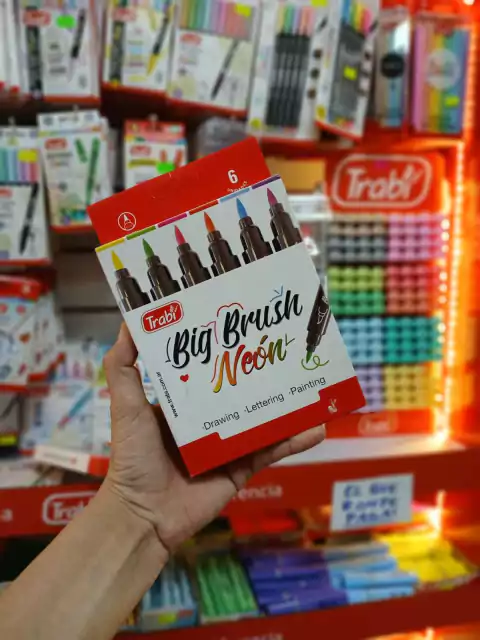Marcadores Big Brush Neon X6 - Trabi