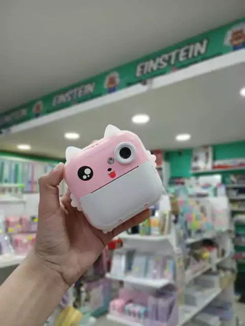 Camara mini impresora mixio termica portatil-rosa