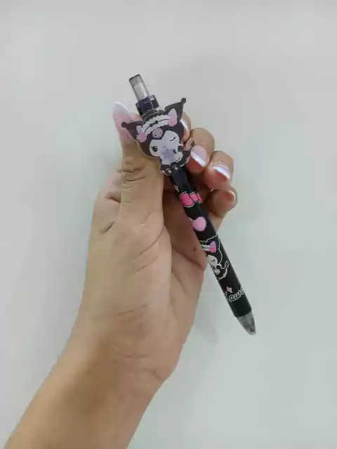 Lapicera tinta negra-kuromi orejas