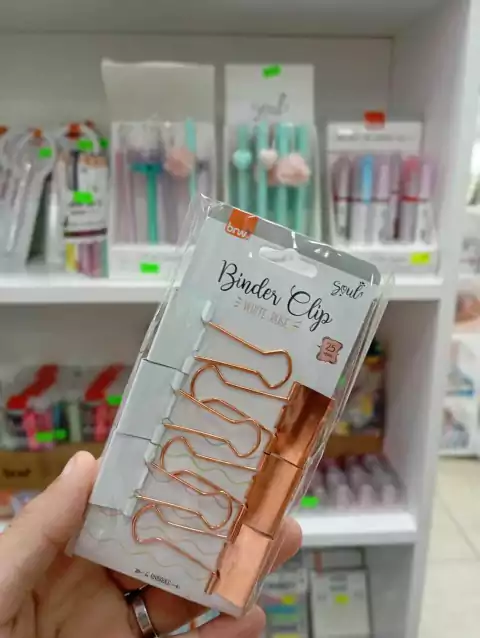 binder clips 25mm-brw-rosa