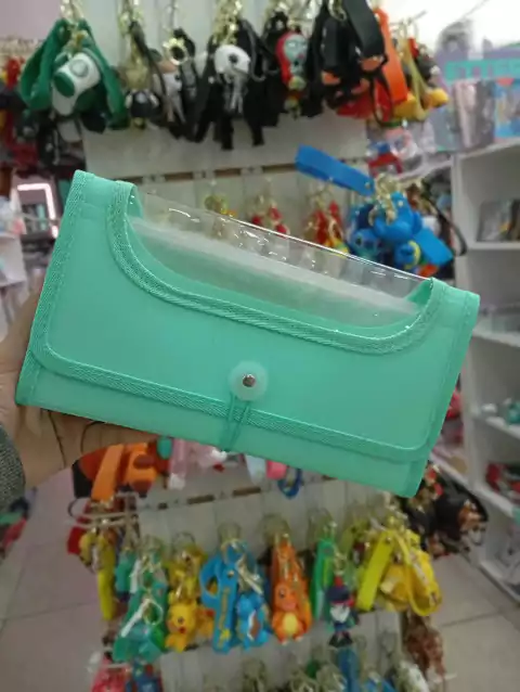 Sobre clasificador cheque-verde agua