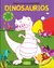Libro para colorear- dinosaurios- violeta