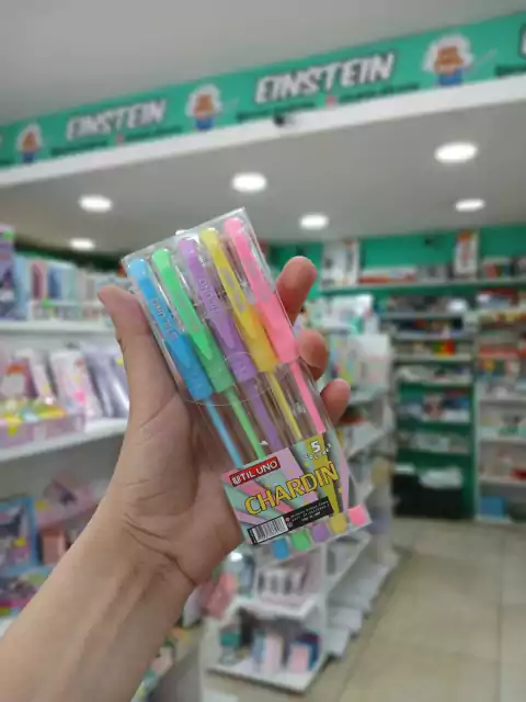 Lapiceras colores fluor-chardin-x5