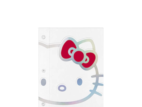 Carpeta N3 Dos Tapas Mooving - Hello Kitty Blanco