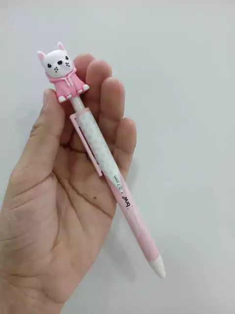 Portaminas retractil perrito-brw-rosa