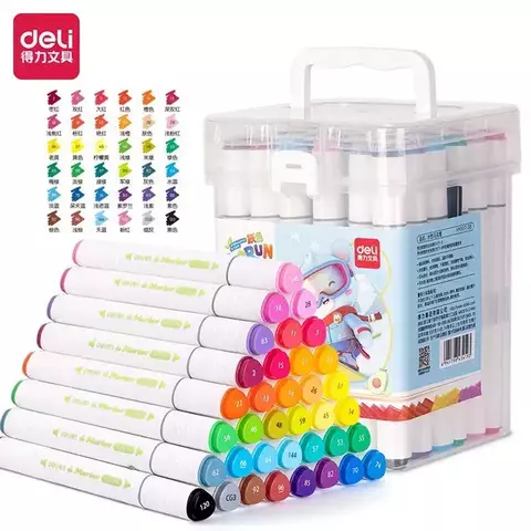 Marcadores Al agua- Deli X48