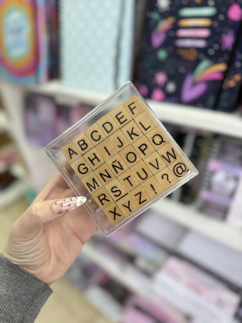 Sellos abecedario rectas