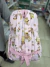 Mochila escolar Capibara Lila pastel snacks on internet