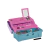 Valija organizadora de dos pisos - Aqua y lila - buy online