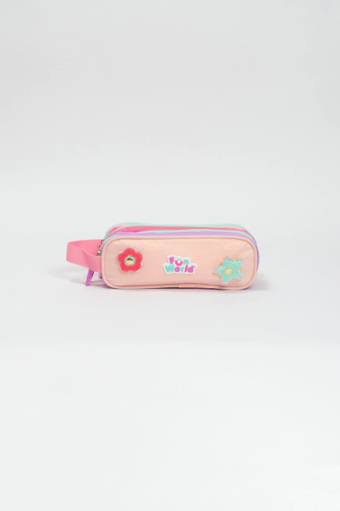 Cartuchera Tubo Patch Diy - Fw Fun World Glitter