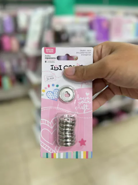 Anillos Expansores Ibi Craft- Corazón Plateado