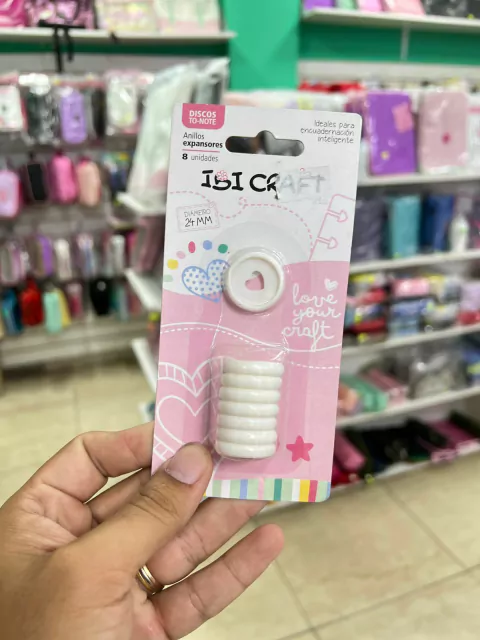 Anillos Expansores Ibi Craft- Corazón Blanco