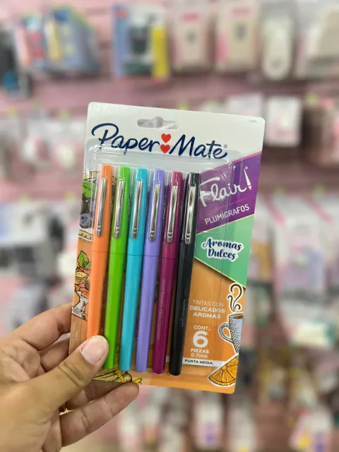 Marcadores Punta de Fieltro con Aromas Dulces X6 - Paper Mate
