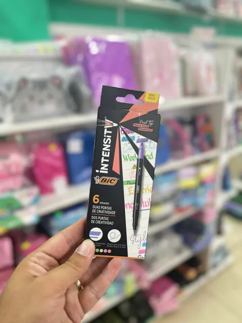 Marca Texto + Resaltador Pastel X6 - Bic