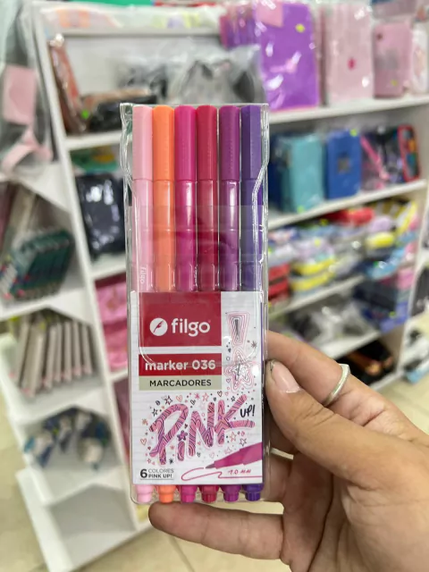 Marcadores Pink Up - Filgo X6