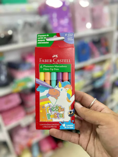 Marcadores Fiesta Pastel X6 - Faber Castell