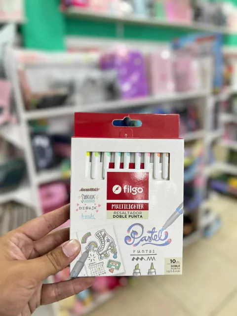 Resaltadores Doble Punta Pastel X10 - Filgo