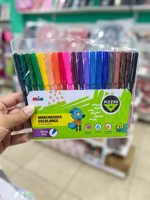 Marcadores Escolares - Pizzini X20