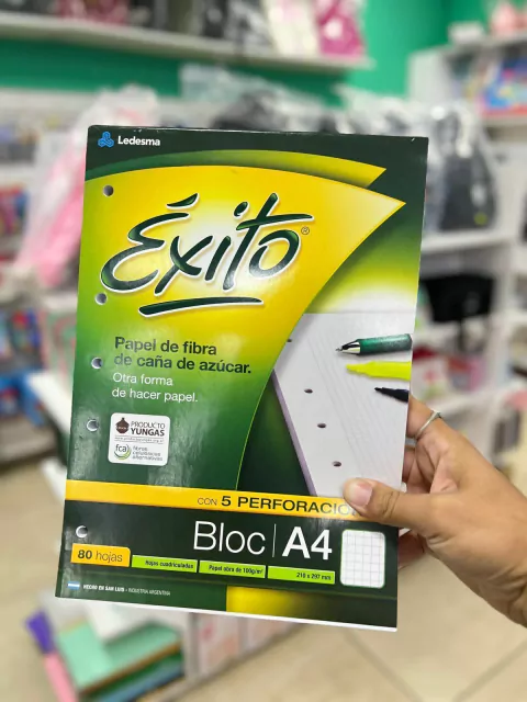 Block de Hojas Cuadriculado A4 - Éxito