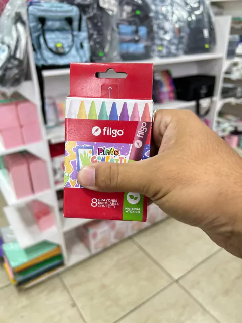 Crayones Escolares Confetti X8 - Filgo
