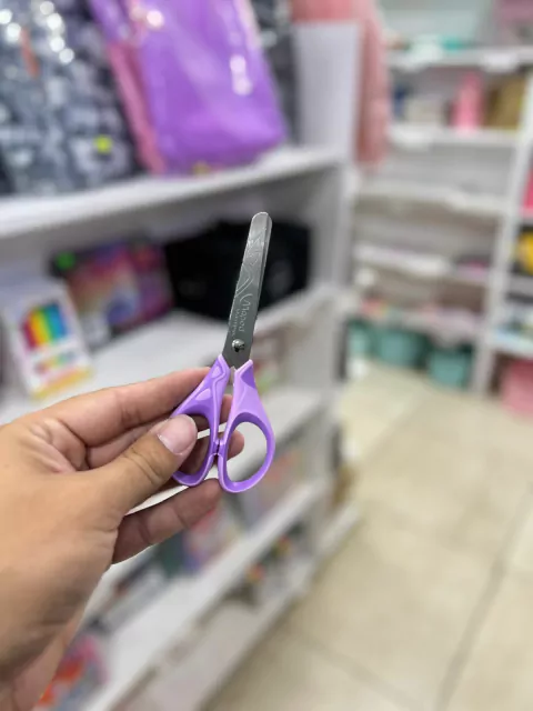 Tijera Escolar Punta Redonda Violeta - Maped Essential