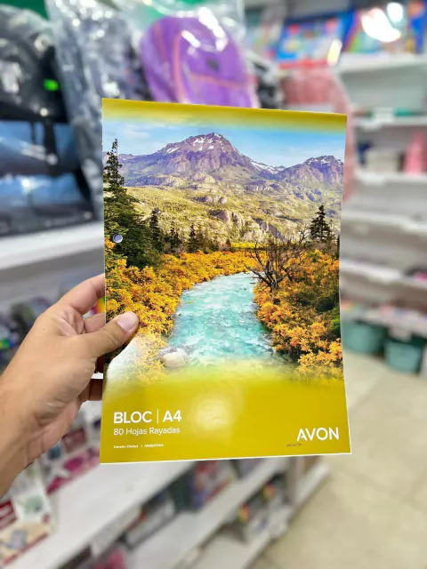 Block de Hojas Rayadas A4 - Avon