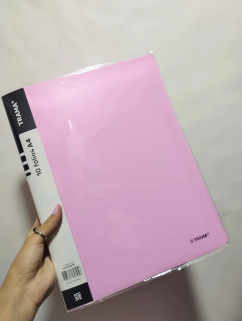 Carpeta Rosa con 10 Folios A4- Trama