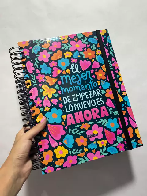 Cuaderno de hojas removibles A4 FULL - Full Flores- Mi Punto Cero