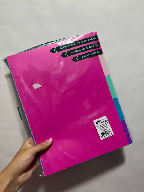 Separadores A4 de Polipropileno - Rideos