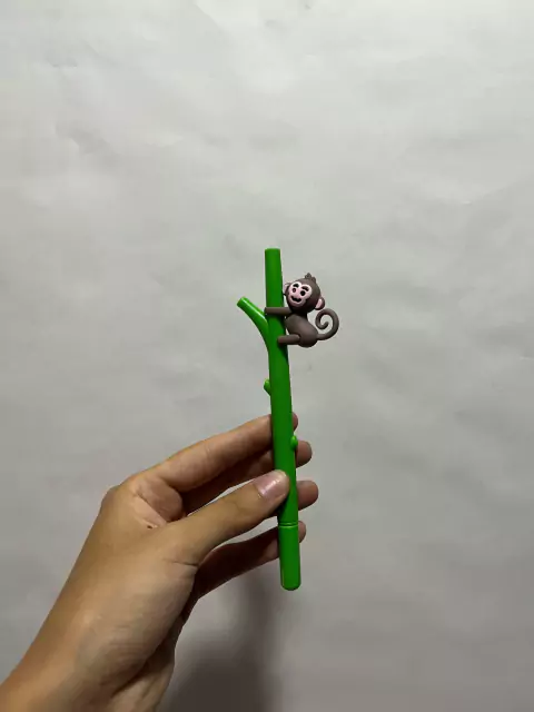 Lapicera Animales - Monito verde oscuro