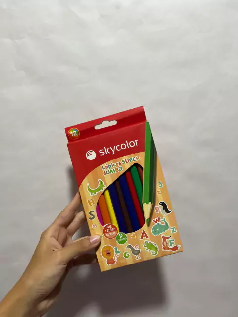 Lápices de Colores Super Jumbo X12- SkyColor