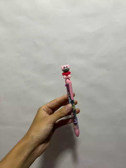 Lapicera de Colores Osito Rosa