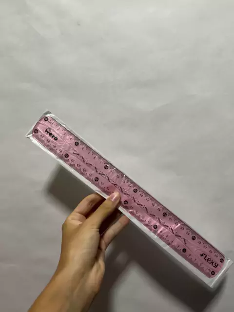 Regla Escolar Flexible 30cm- Wero Rosa