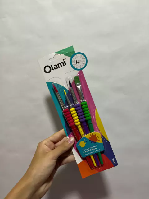 Pinceles Escolares X4 - Olami