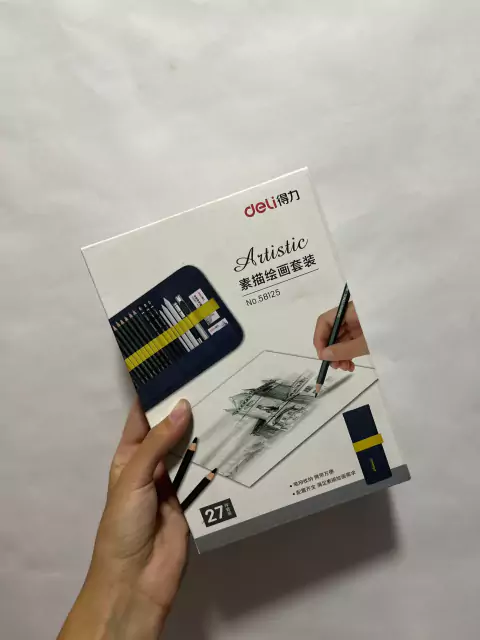 Set de Dibujo Deli para Arte - 27 Piezas