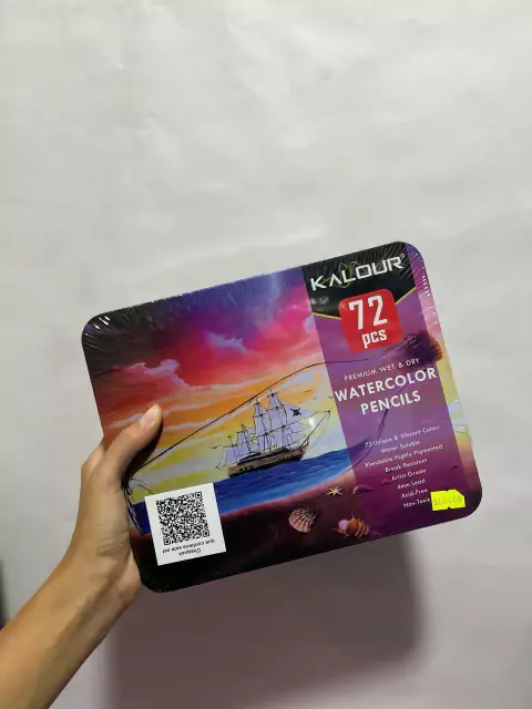 Set Lata X72 Lápices Premium Kalour Watercolor