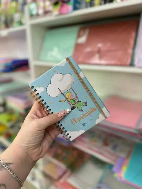 Cuaderno A6 el principito - Rozini-Color Celeste