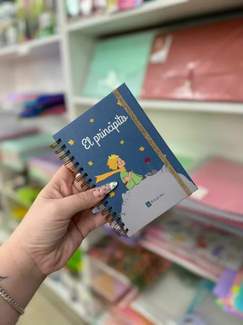 Cuaderno A6 el principito - Rozini-Color Celeste Oscuro