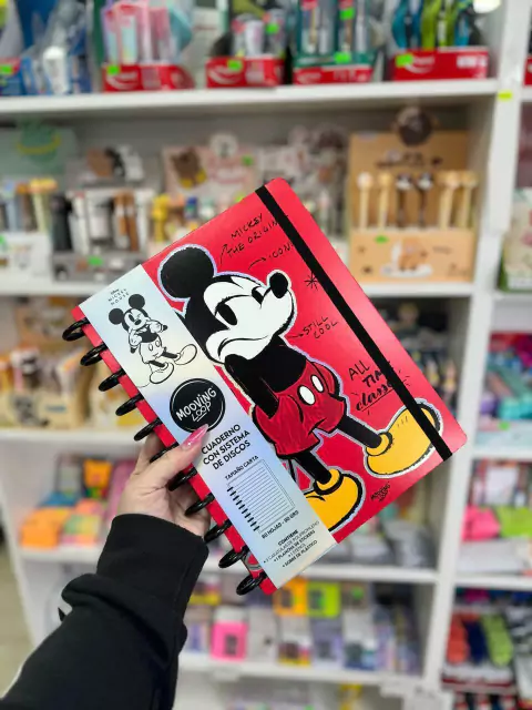 Cuaderno con Sistema de Discos Mickey Mouse CARTA - Mooving Loop