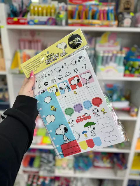 Refil Snoopy para Cuaderno con Sistema de Discos Carta- Mooving Loop