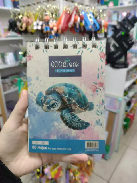 Block Ecologico Liso A6 - be positive - Tortuga