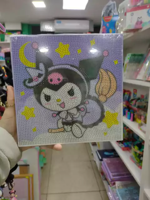 Pintura Diamante-Kuromi Lila - (copia)