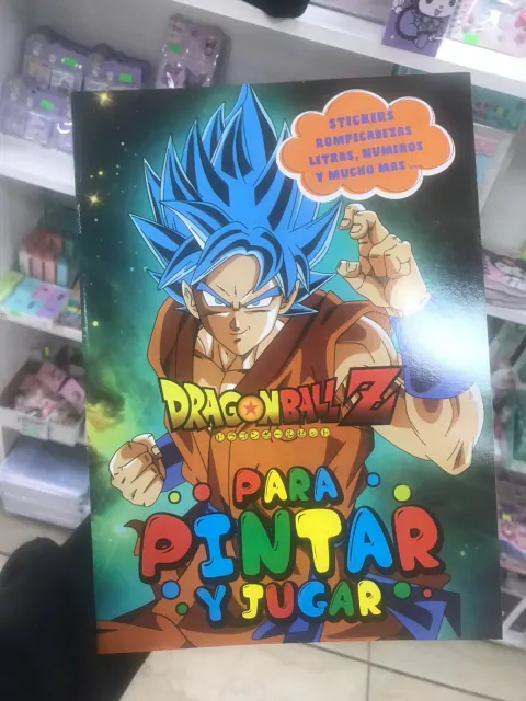 librito para colorear y jugar de dragon ball z