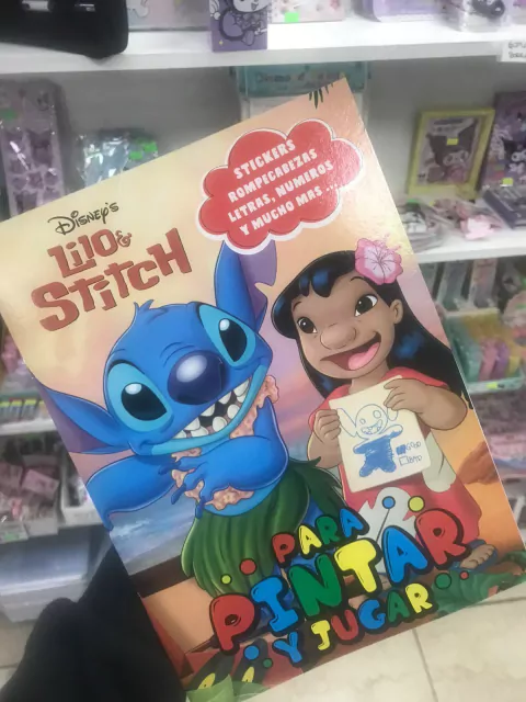 librito para colorear y jugar de lilo stitch